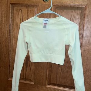 womens gymshark cropped long sleeve
